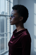 White Gold Aviators - model side profile