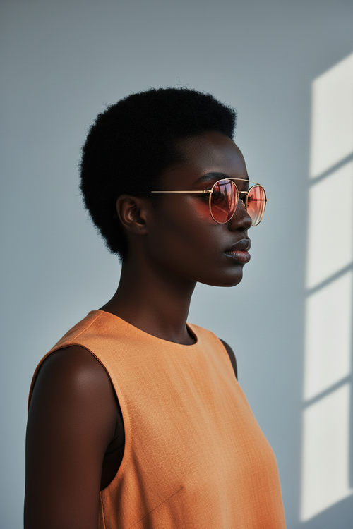 Golden Hour Shades - model side profile